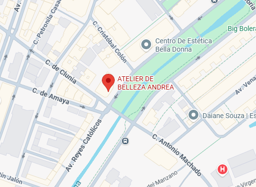 Mapa de ubicación de Atelier de Belleza Andrea en Burgos