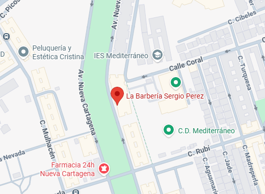 Mapa de ubicación de La Barbería Sergio Pérez en Cartagena